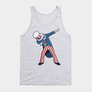 Dabbing Uncle Sam 4th of July Tank Top